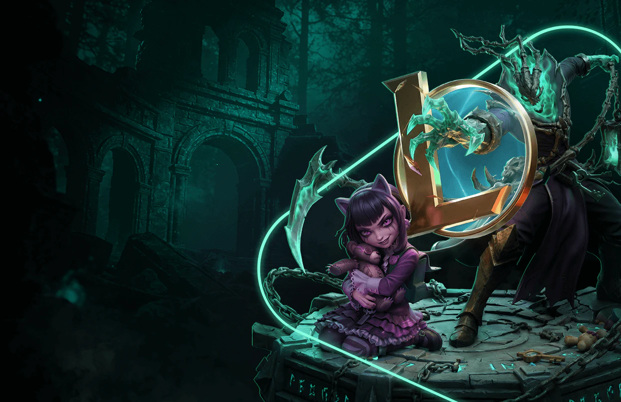 Ilustração de Esports em tons verde-azulados